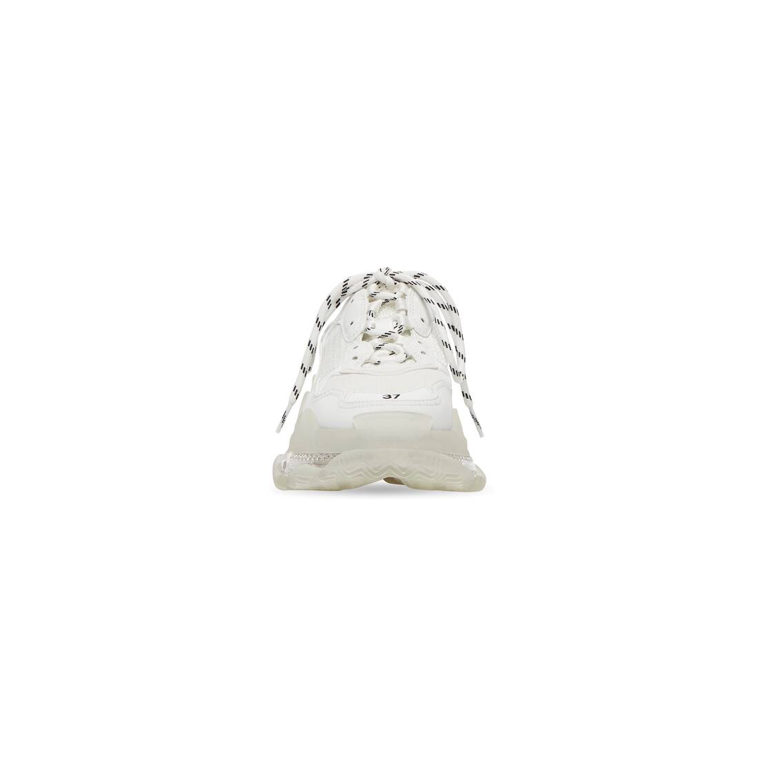 Women’s Triple S Clear Sole Sneaker  in White - Image 2